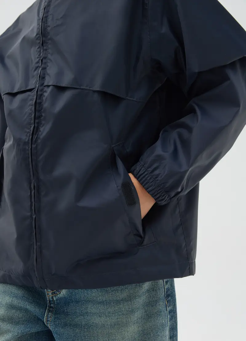 OVS, Giacca Da Ragazzo In Blu Con Cappuccio, Bambino, Blu, Taglia: 6 miniatura 2