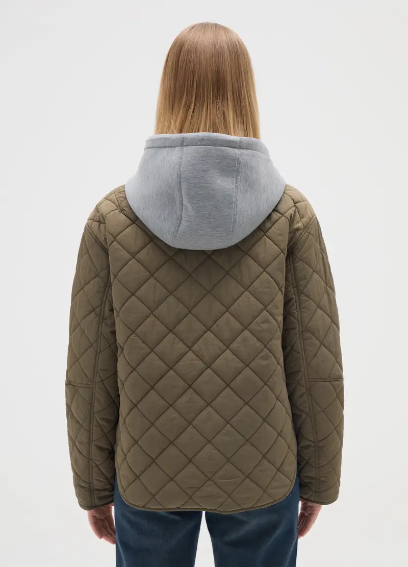 Giacca Husky Verde Regular Fit, Donna, Verde miniatura 3