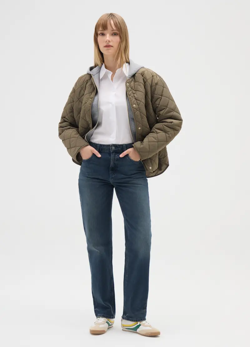 Giacca Husky Verde Regular Fit, Donna, Verde