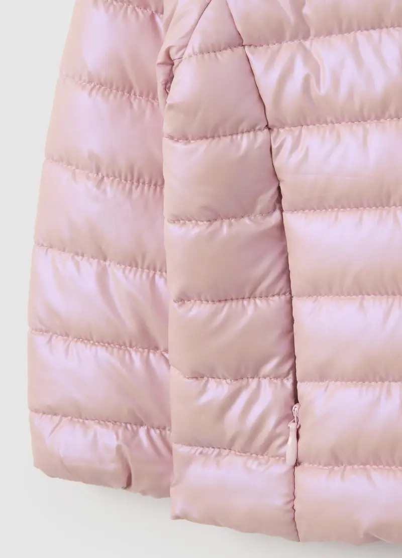 OVS, Giacca Imbottita Rosa Da Bambina Con Cappuccio, Rosa, Taglia: 12-18 miniatura 2