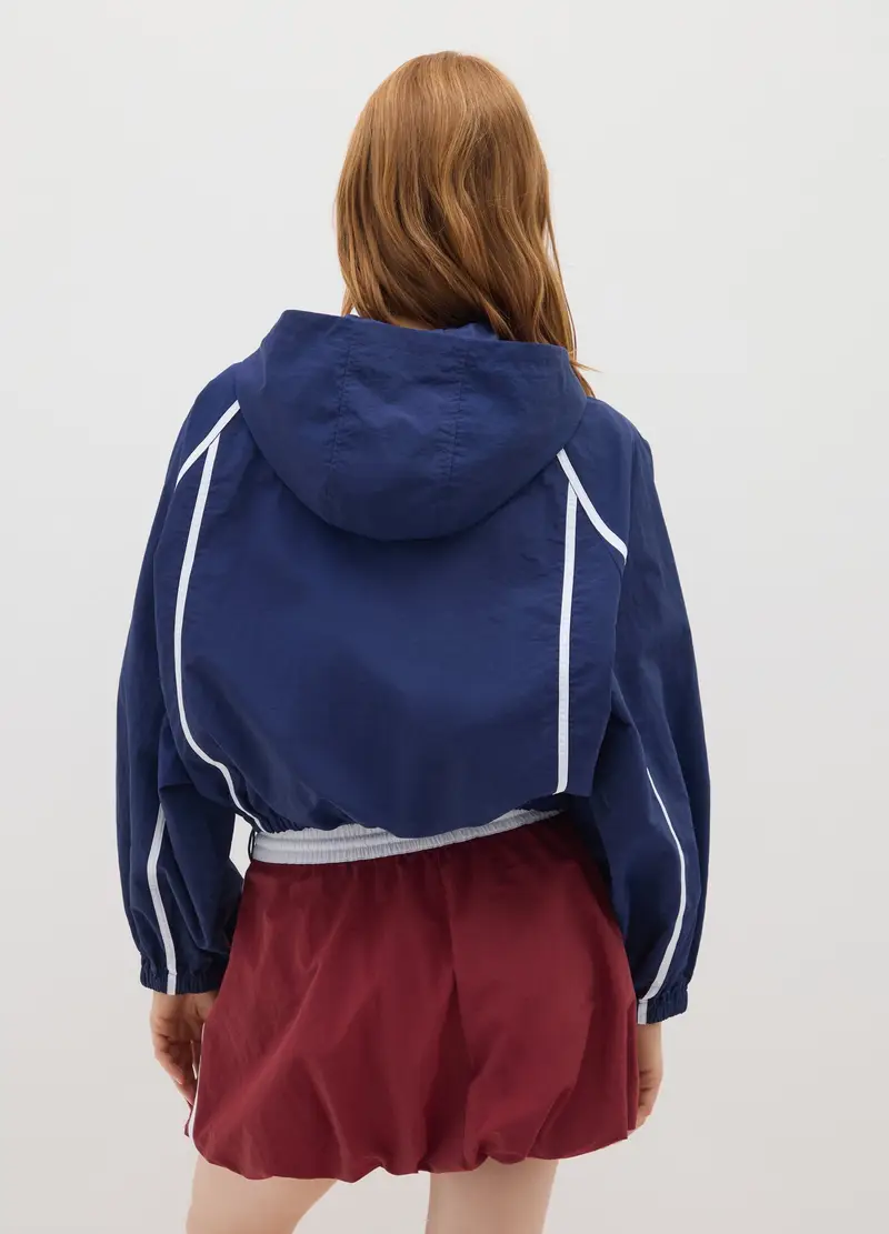 OVS, Giacca In Blu Con Cappuccio, Donna, Blu, Taglia: XS miniatura 3