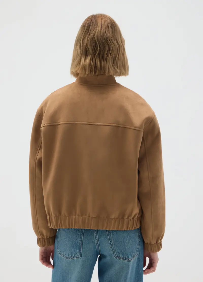 OVS, Giacca In Camoscio Marrone Regular Fit, Donna, Marrone, Taglia: XS miniatura 2