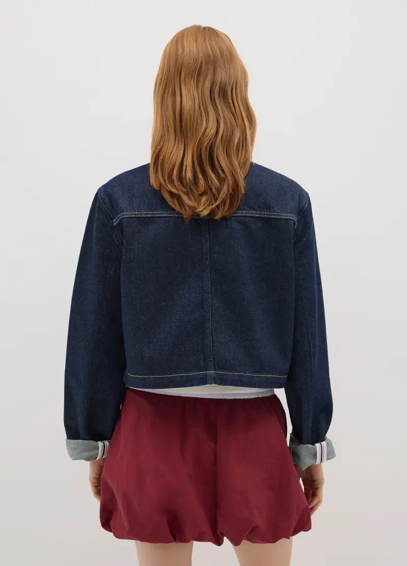 OVS, Giacca In Puro Cotone Blu Regular Fit, Donna, Denim, Taglia: XS miniatura 2