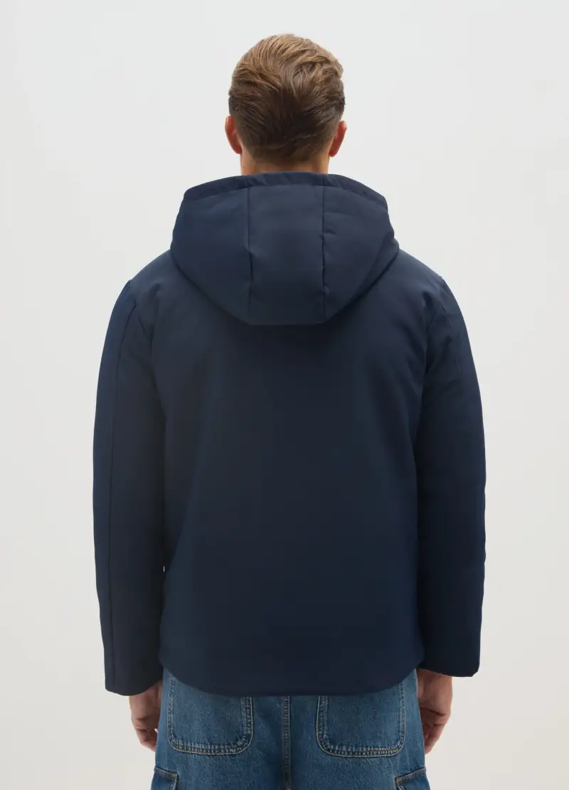 Giacca In Tessuto Elasticizzato Blu Regular Fit, Uomo, Blu miniatura 3