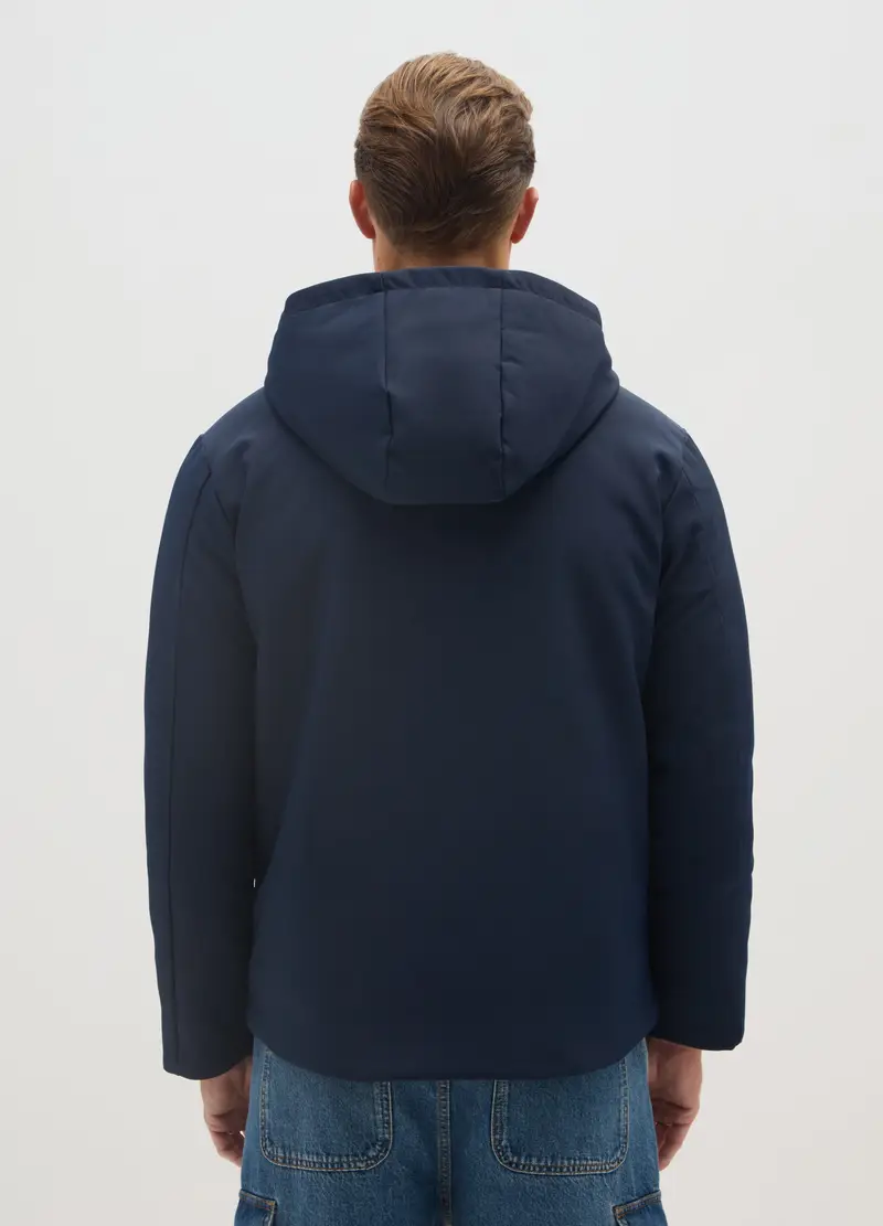 Giacca In Tessuto Elasticizzato Blu Regular Fit, Uomo, Blu miniatura 3