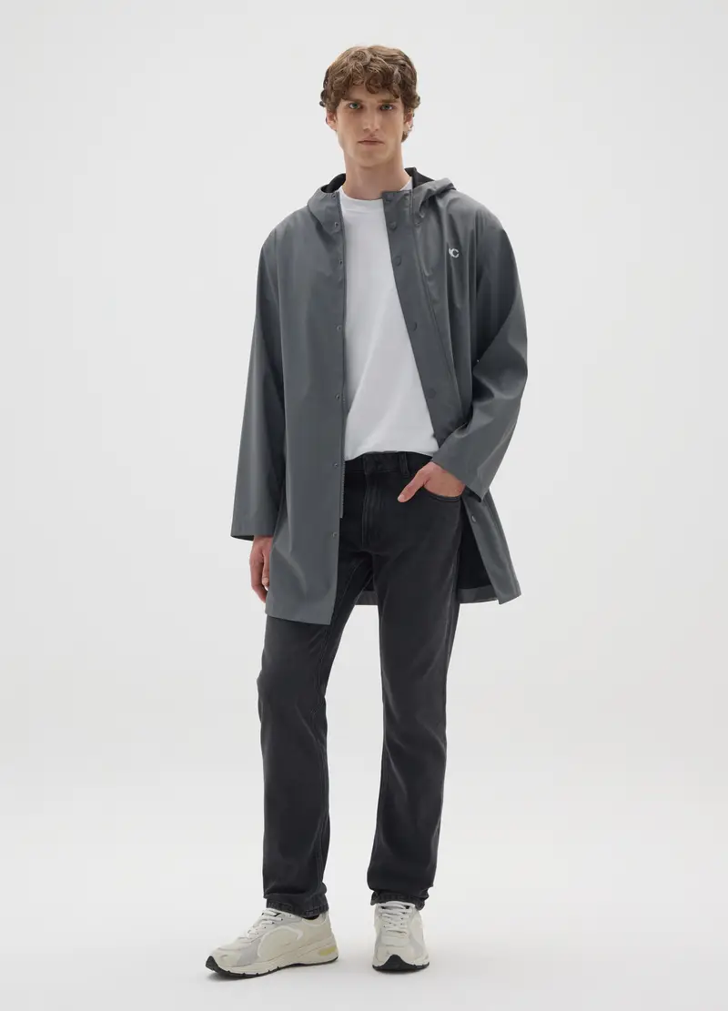 Giacca Leggera Impermeabile Grigia Regular Fit, Uomo, Grigio