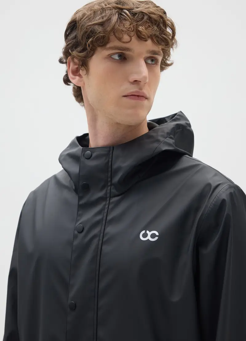 OVS, Giacca Leggera Impermeabile Nera Regular Fit, Uomo, Nero, Taglia: M miniatura 3