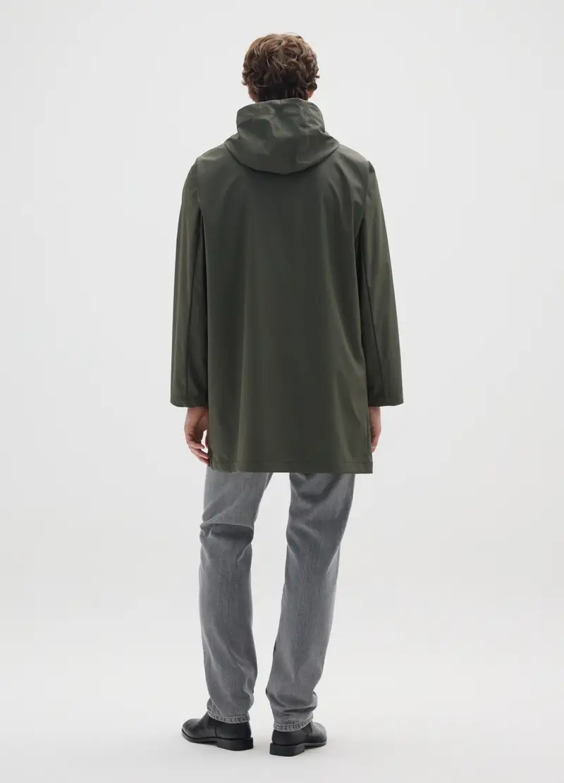 Giacca Leggera Impermeabile Verde Regular Fit, Uomo, Verde miniatura 3