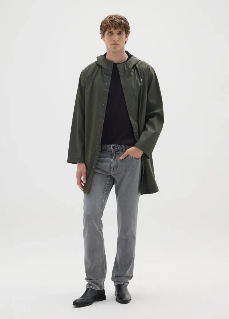 Giacca Leggera Impermeabile Verde Regular Fit, Uomo, Verde