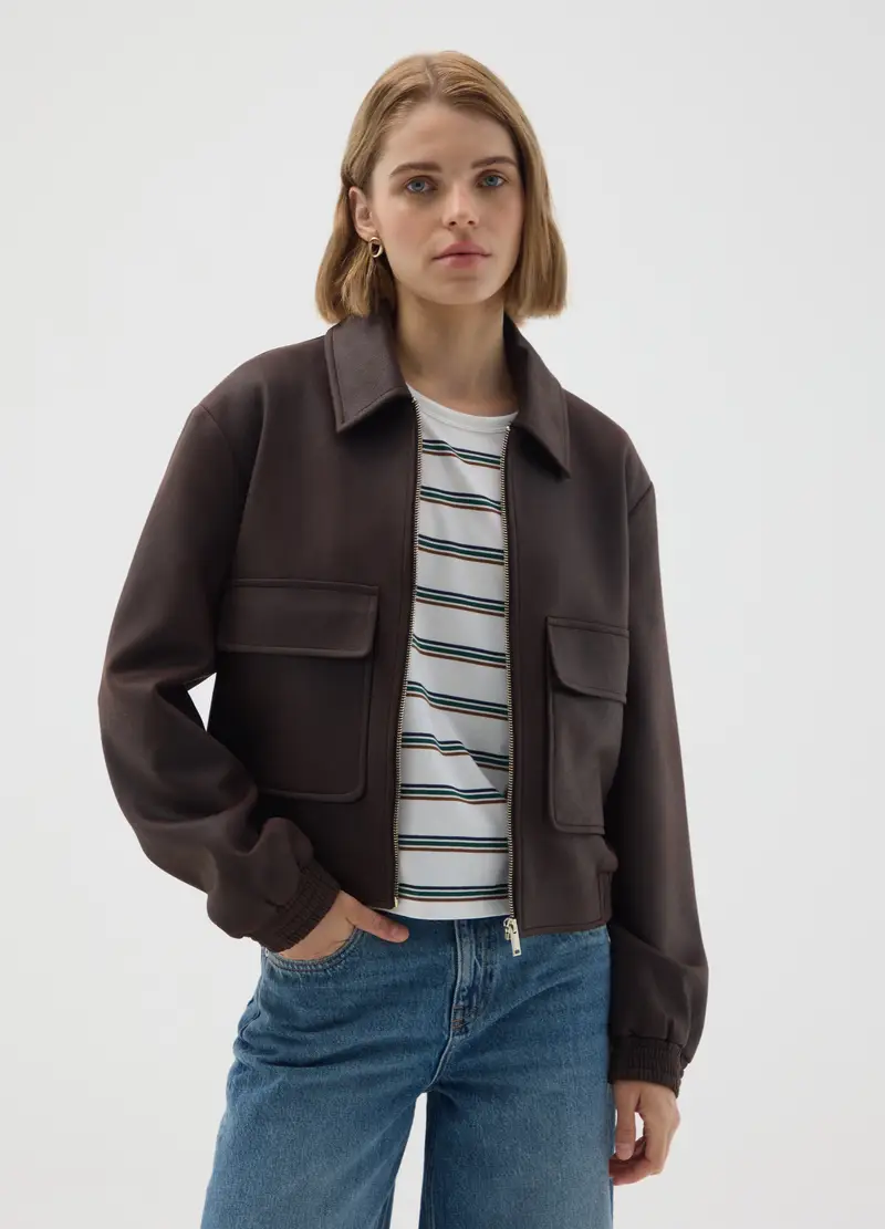 Giacca Marrone Regular Fit, Donna, Marrone miniatura 2