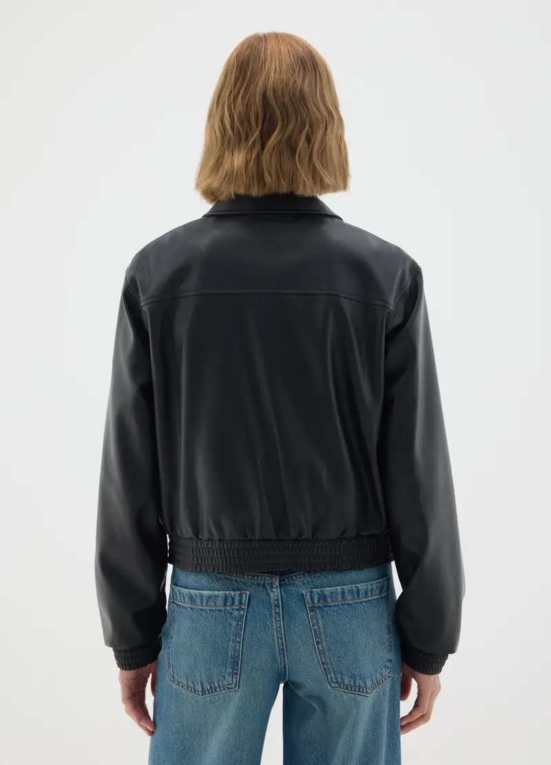 , Giacca Nera Regular Fit, Donna, Nero miniatura 3