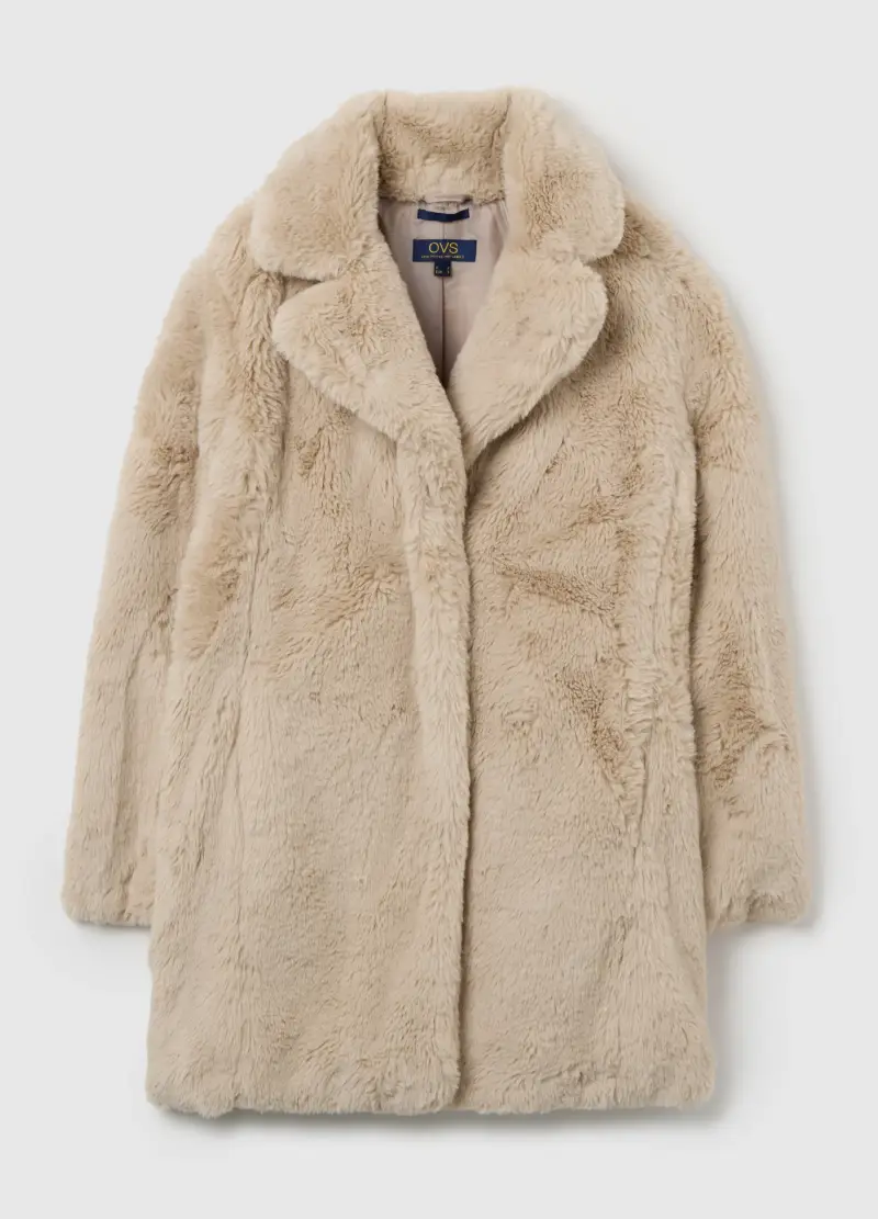 Giacca Pesante Beige Regular Fit, Donna, Beige