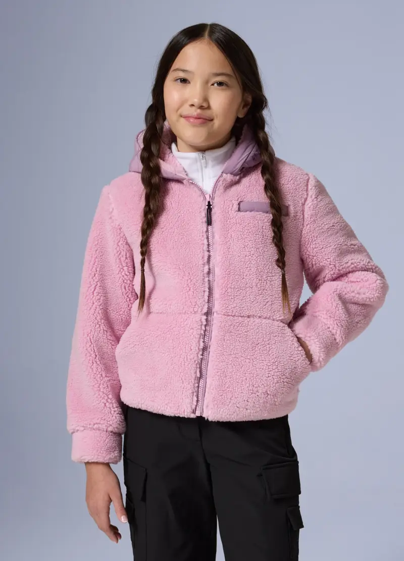 Giacca Sherpa Full Zip Altavia With Deborah Compagnoni, Unisex, Rosa miniatura 2