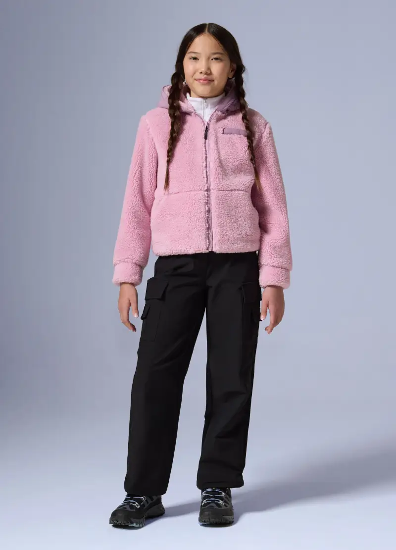 Giacca Sherpa Full Zip Altavia With Deborah Compagnoni, Unisex, Rosa miniatura 3