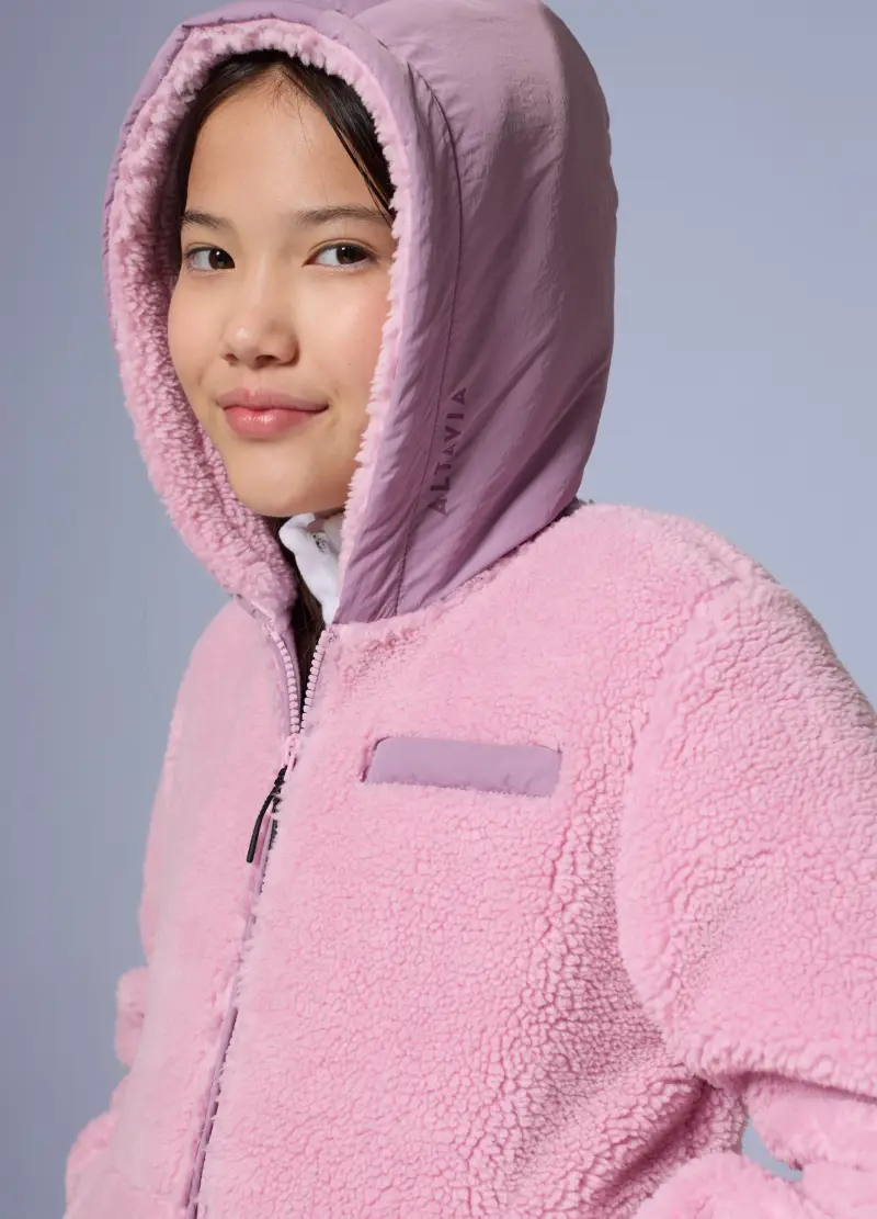 Giacca Sherpa Full Zip Altavia With Deborah Compagnoni, Unisex, Rosa