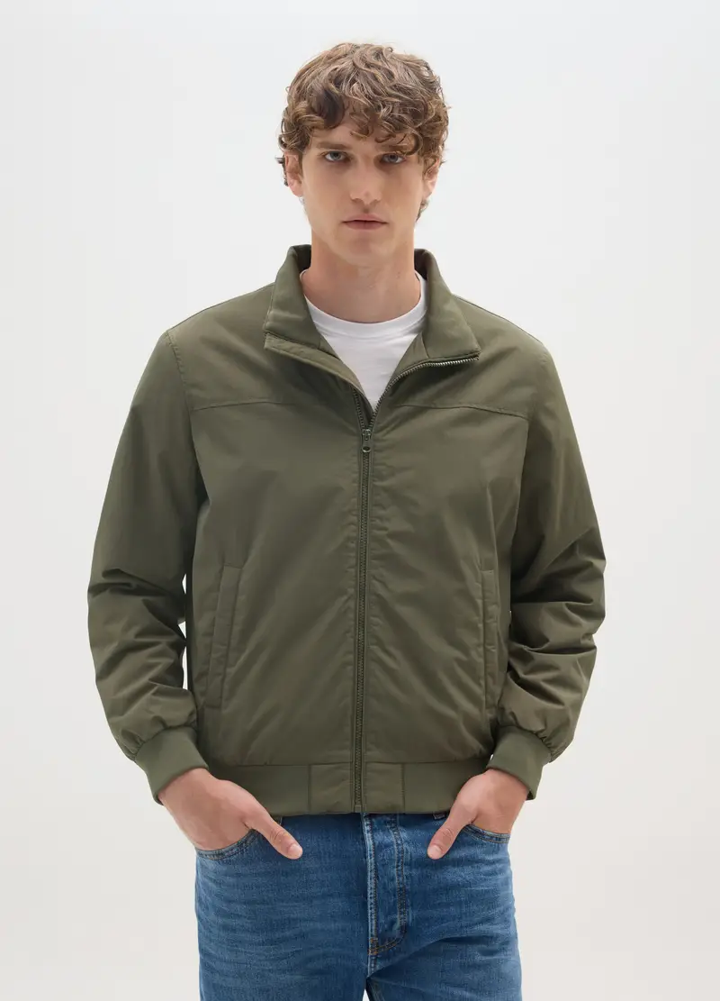 Giacca Verde Imbottita Con Chiusura A Zip, Uomo, Verde miniatura 2