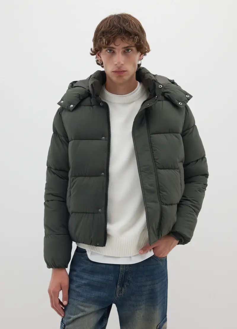 Giacca Verde Regular Fit Senza Cappuccio, Uomo, Verde miniatura 2