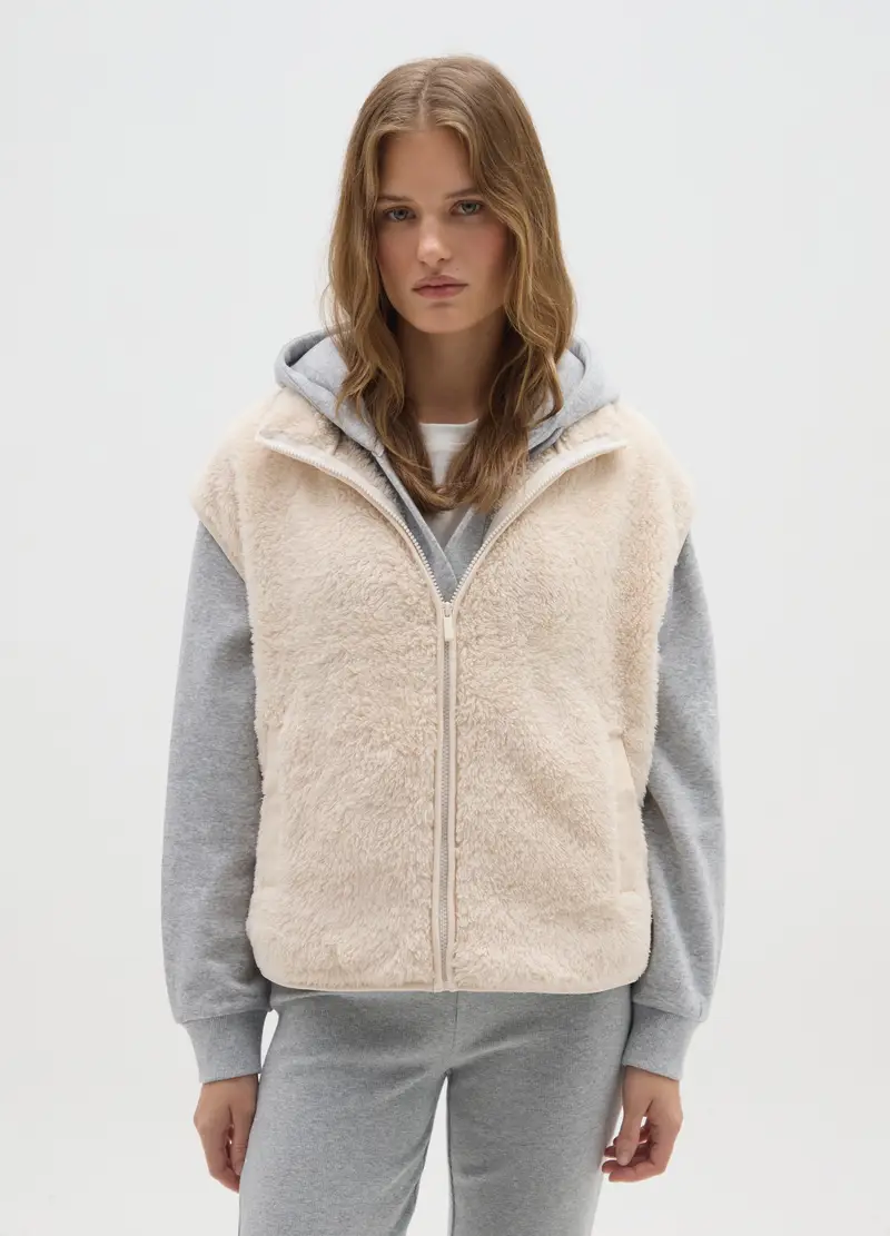 OVS Gilet Donna Beige 4315605 miniatura 2