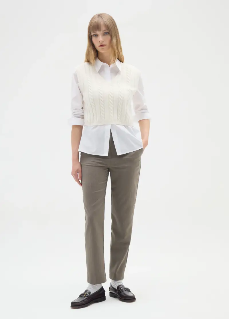 OVS Gilet Donna Bianco 4153322 miniatura 2