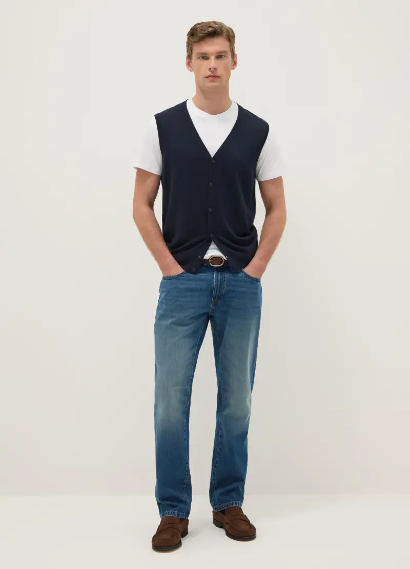 OVS Gilet Uomo Blu 3984290 miniatura 2