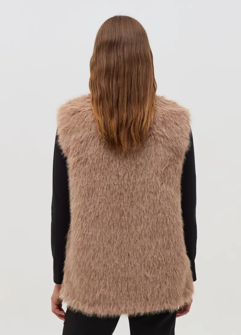 OVS Gilet Donna Beige 4152627 miniatura 3