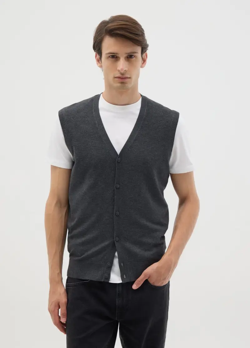 OVS HOUSEBRAND Gilet Uomo Grigio 1175464 miniatura 3
