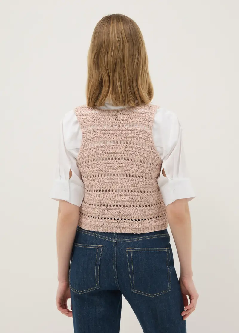 OVS Gilet Donna Rosa 4330224 miniatura 3