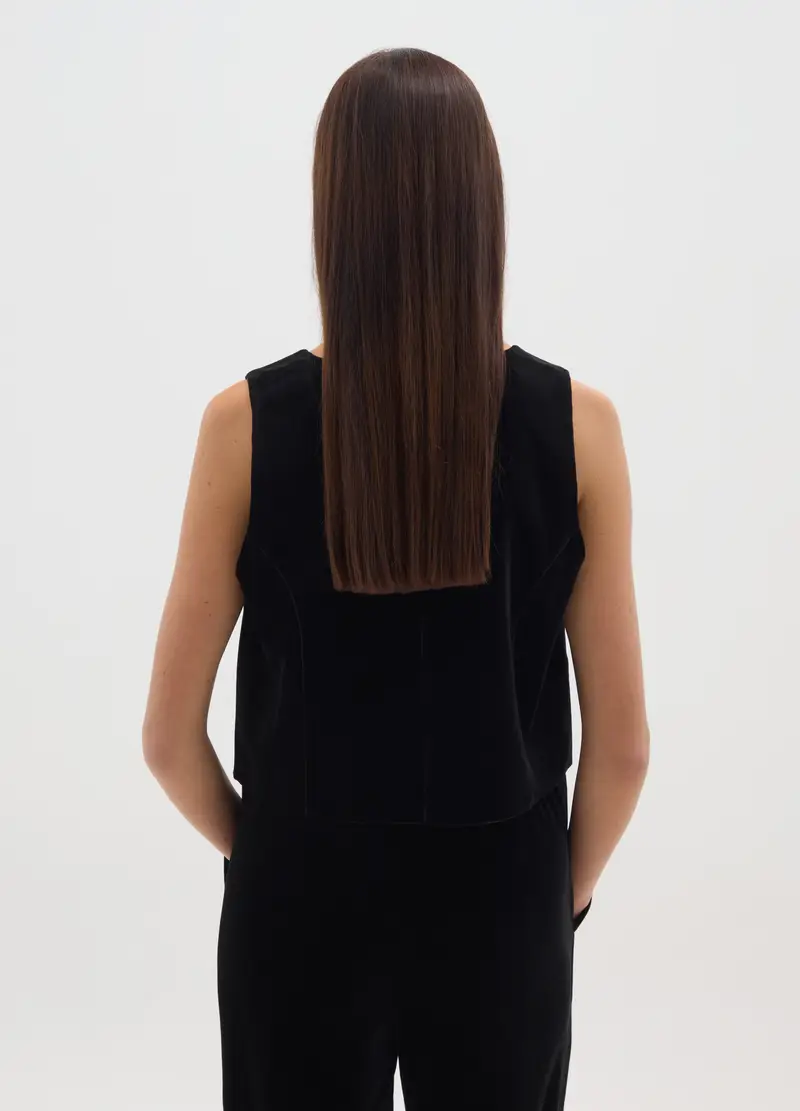 OVS Gilet Donna Nero 3915116 miniatura 3