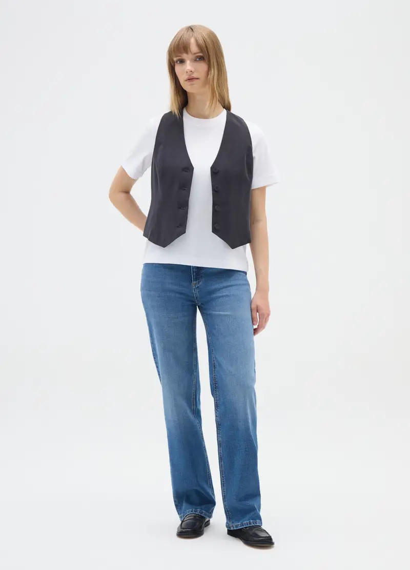 OVS Gilet Donna Nero 4328587 miniatura 2