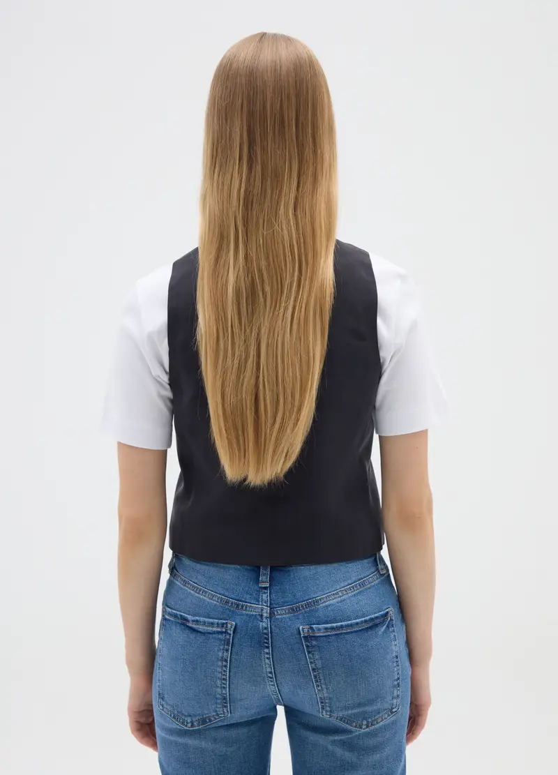 OVS Gilet Donna Nero 4328587 miniatura 3