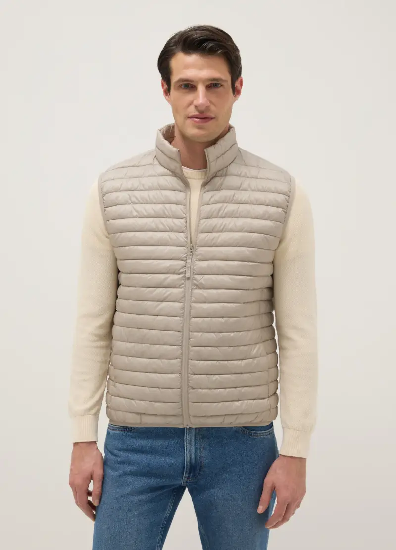 OVS Gilet Uomo Beige 4011383 miniatura 2