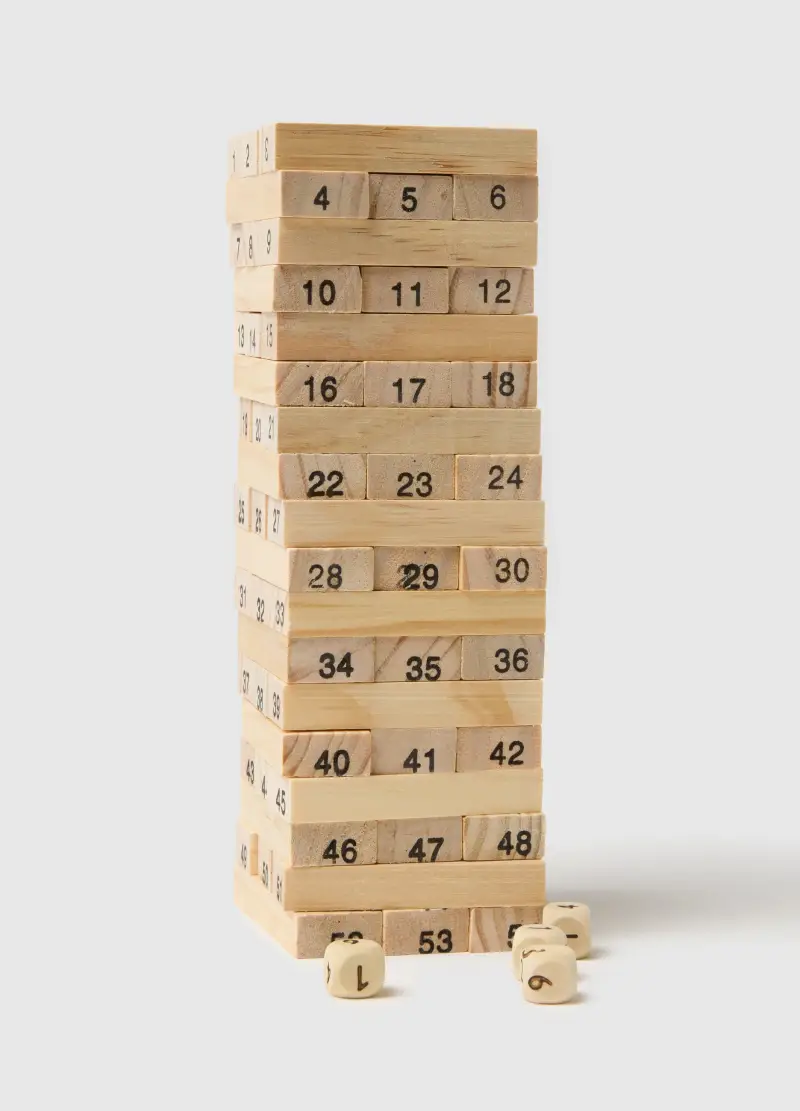 Gioco Da Tavolo In Legno, Uomo, Marrone miniatura 2