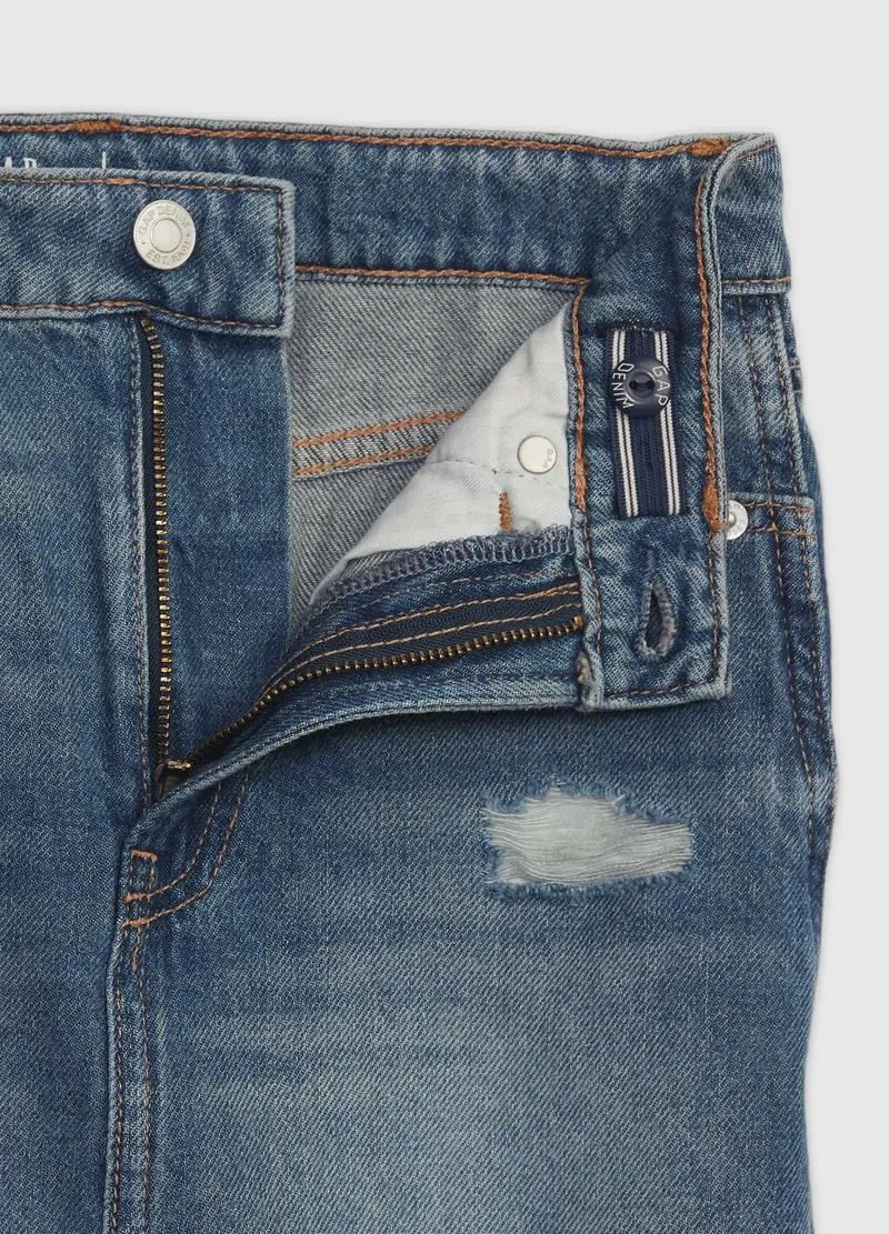 OVS, Gonna In Denim Effetto Distressed, Bambina, Denim, Taglia: 5Y/107-114 miniatura 2