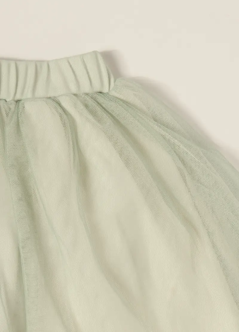 Gonna In Tulle Iana Neonata, Verde miniatura 3