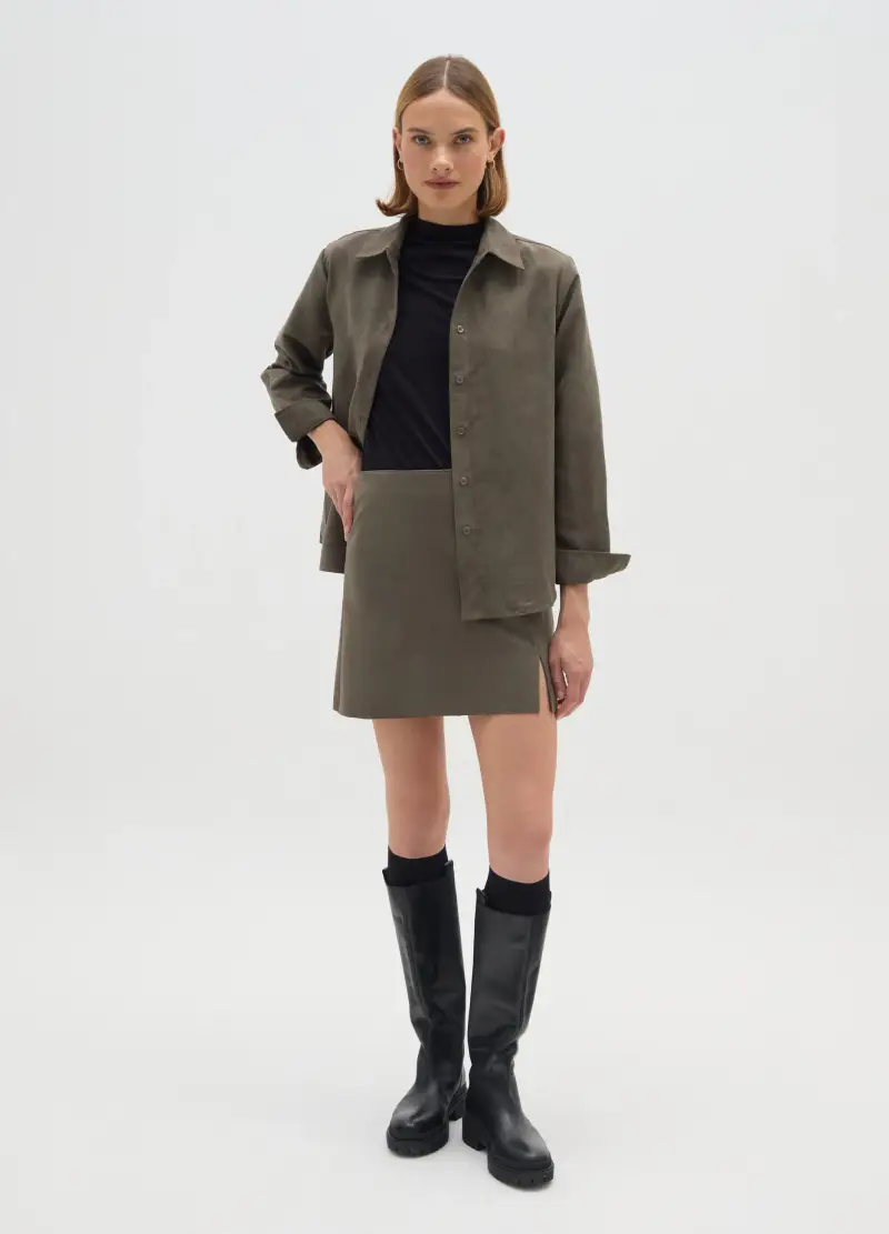 Gonna Mini Marrone, Donna, Marrone