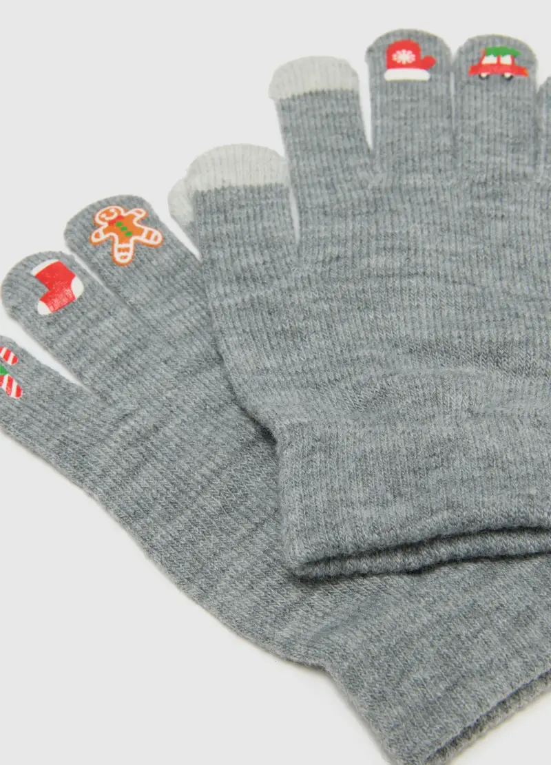 OVS Guanti Donna Grigio 3844859 miniatura 3