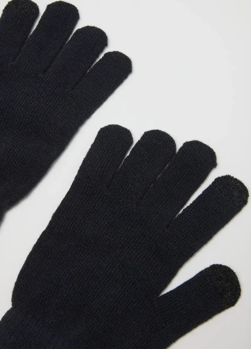 OVS Guanti Uomo Nero 3289336 miniatura 3