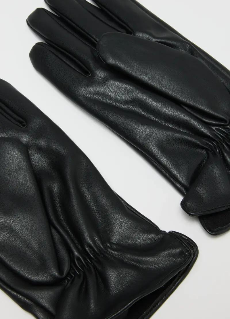 OVS Guanti Uomo Nero 3289587 miniatura 2