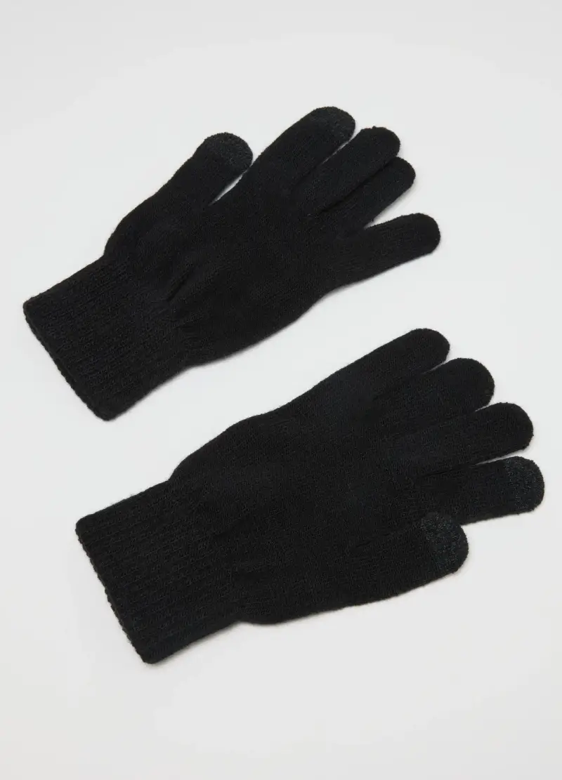 OVS Guanti Uomo Nero 3530937 miniatura 2