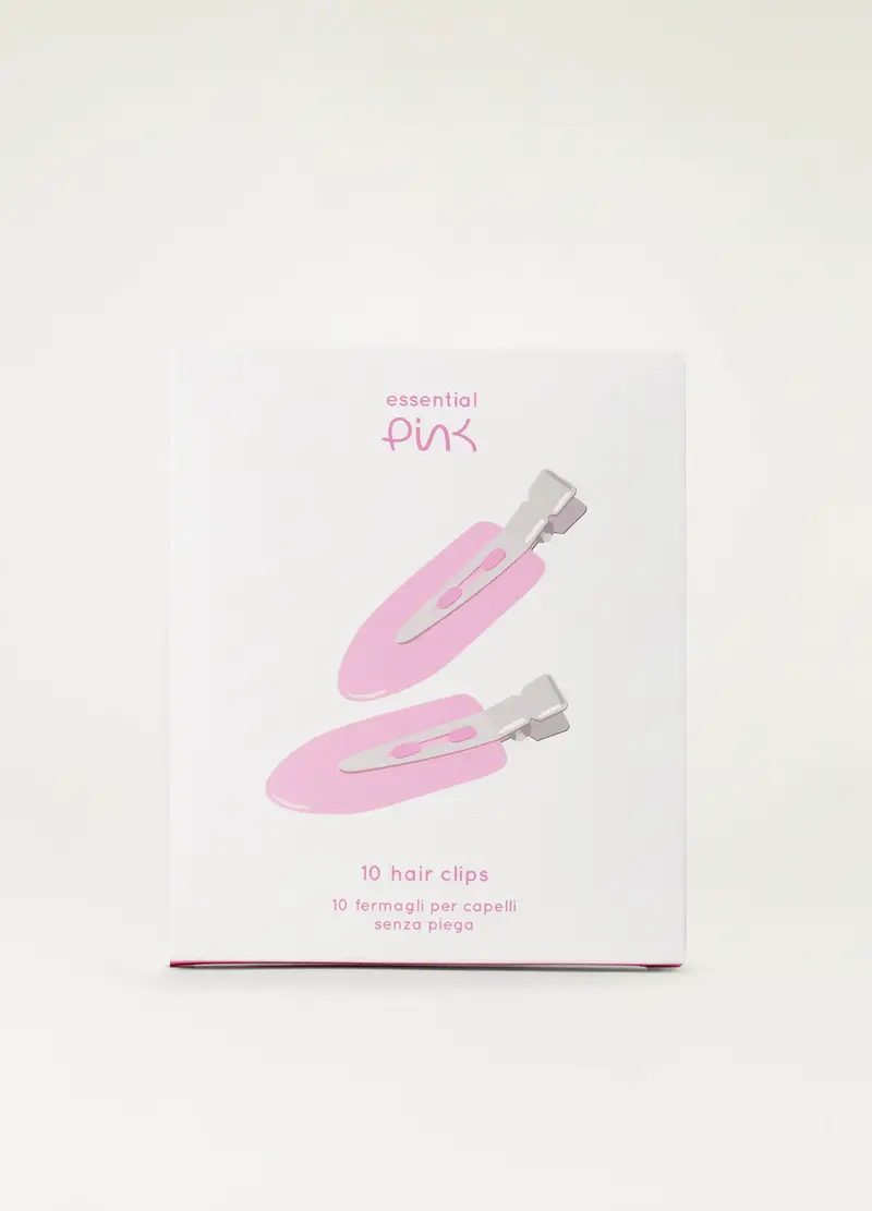 Hair Clips 10pz, Donna, Bianco