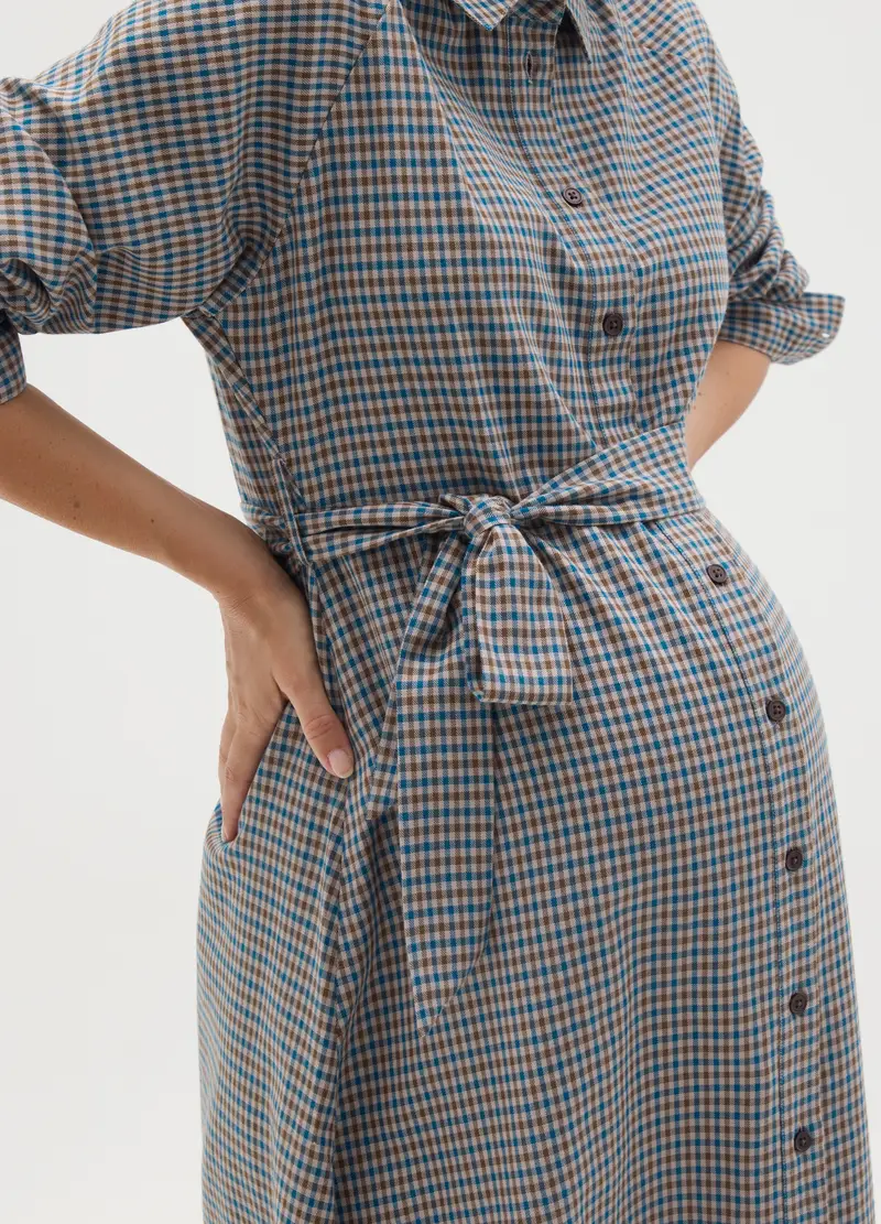 OVS, Abito Premaman Multicolor A Micro Quadretti, Donna, Multicolor miniatura 3