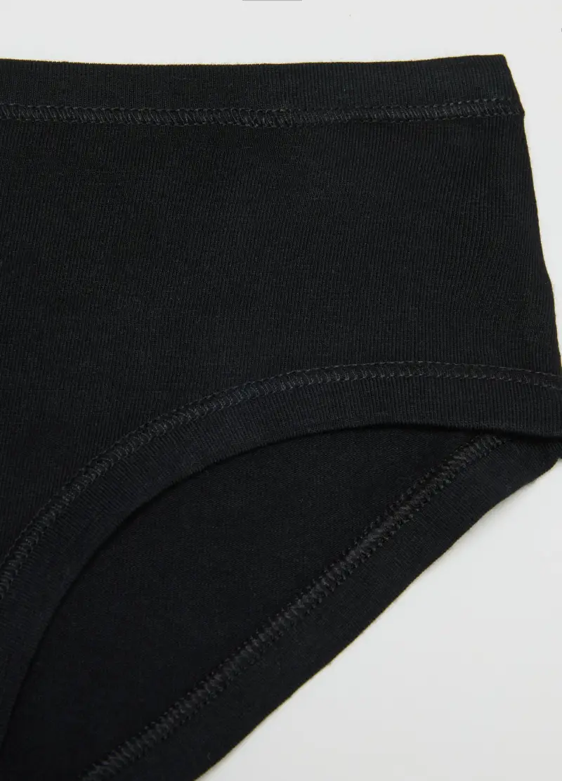 OVS, Baby Culotte Nere Da Bambina In Cotone Elasticizzato Regular Fit, Unisex, Nero miniatura 3