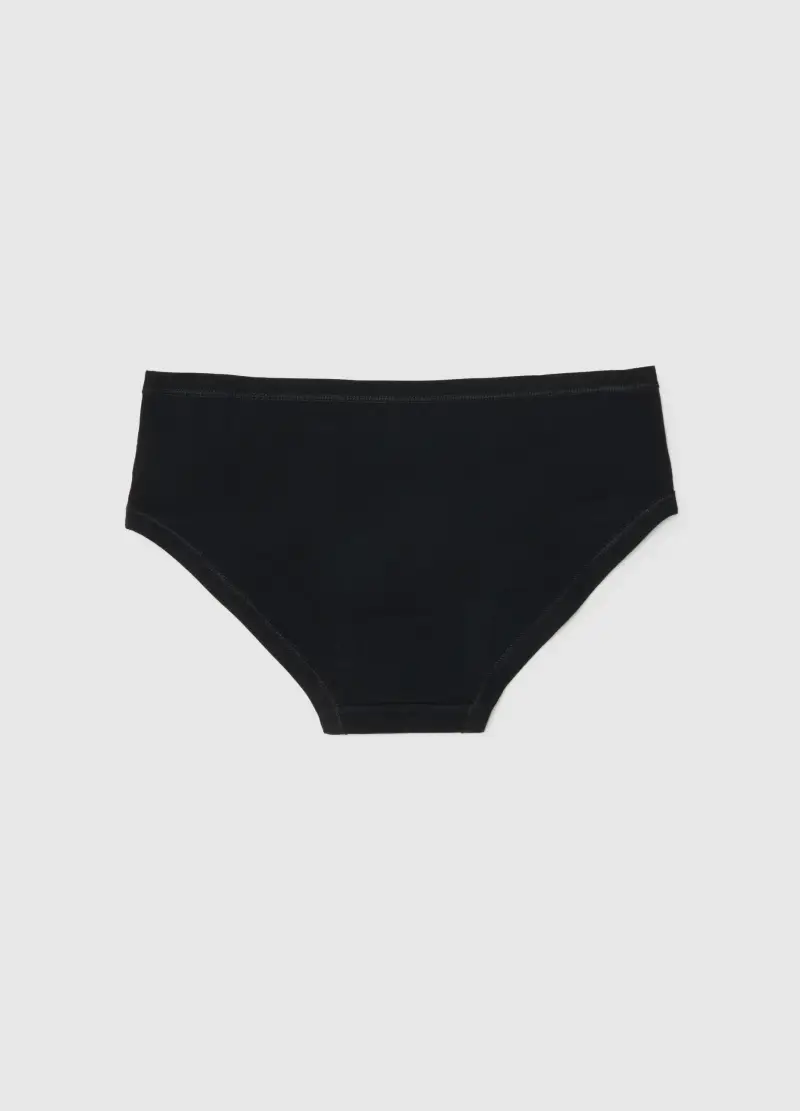 OVS, Baby Culotte Nere Da Ragazza In Cotone Elasticizzato Regular Fit, Unisex, Nero miniatura 2