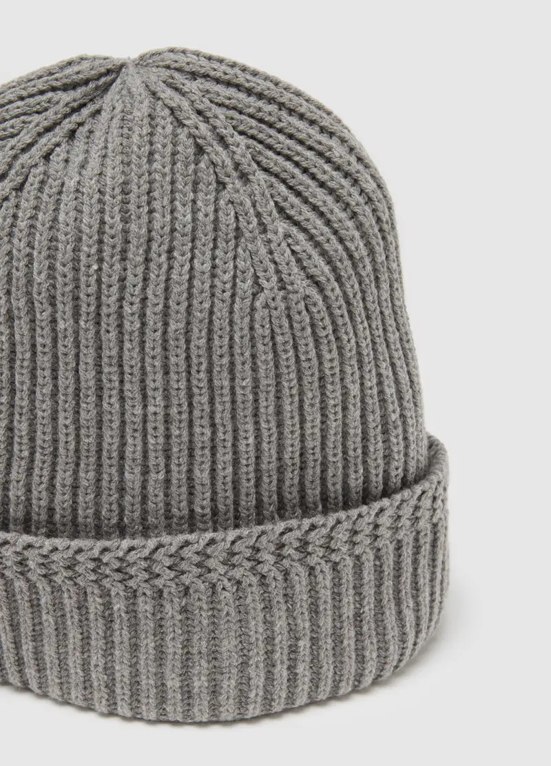 OVS, Berretto Grigio In Misto Cotone E Acrilico, Uomo, Grigio miniatura 3