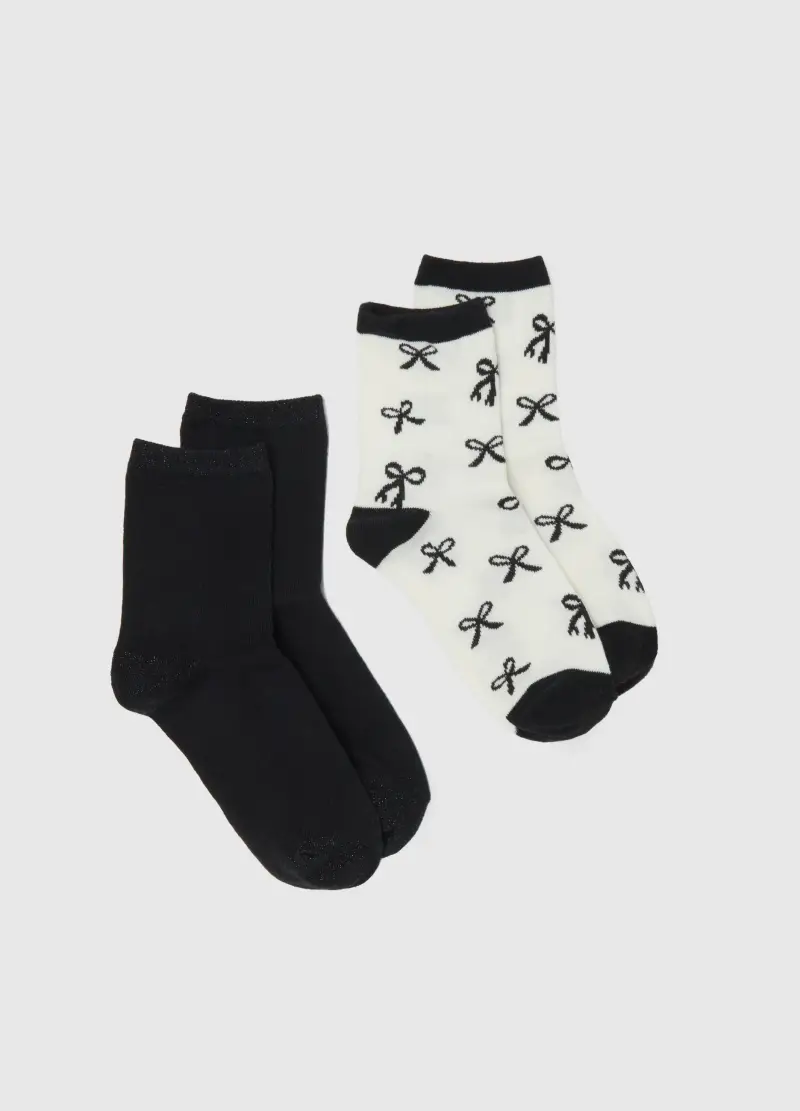 OVS , Bipack Calzini In Misto Cotone Multicolor Elasticizzati, Donna, Multicolor