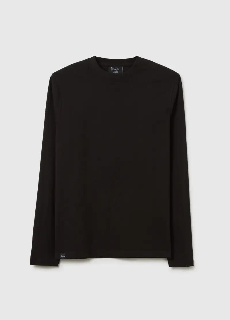 OVS, Bipack Everyday Longsleeve Black, Uomo, Nero miniatura 2
