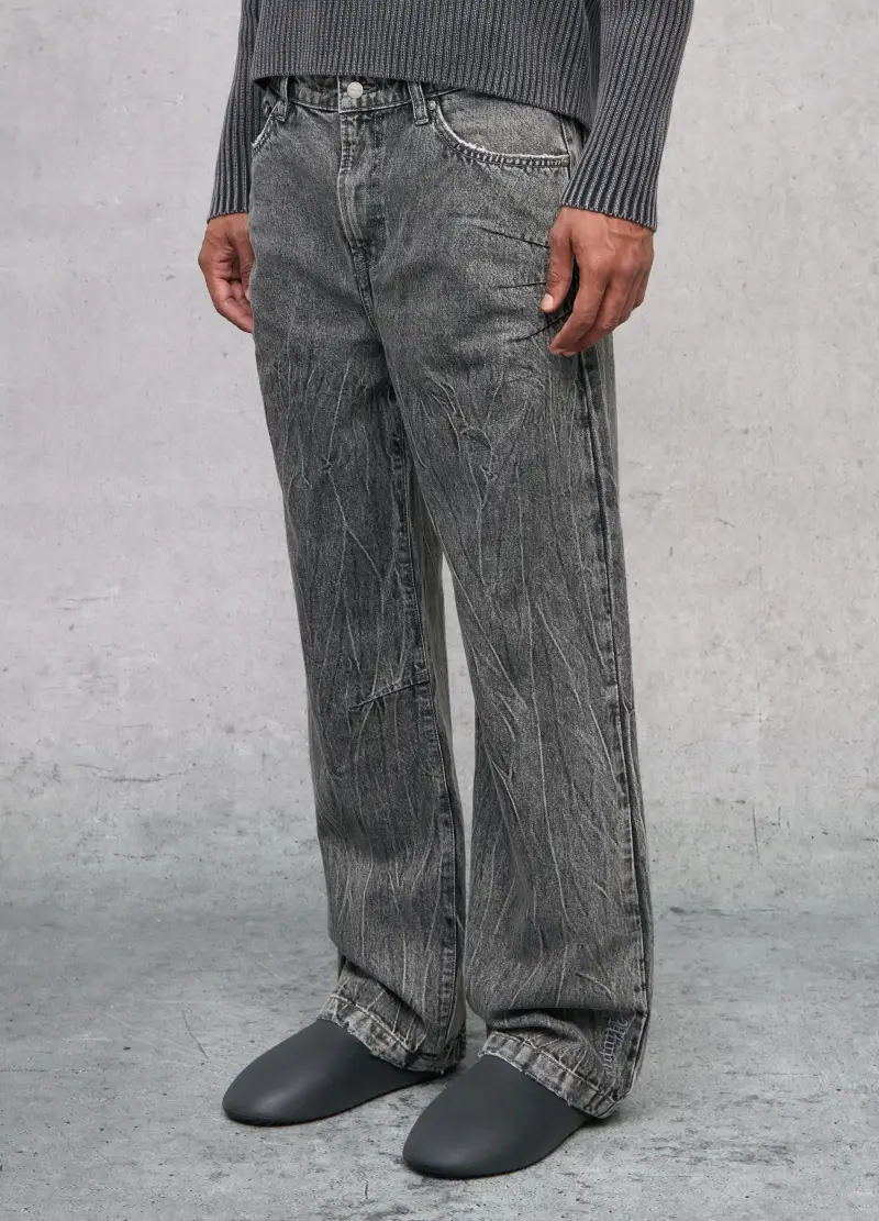 OVS, Bootcut Denim Washed Grey, Uomo, Grigio miniatura 3
