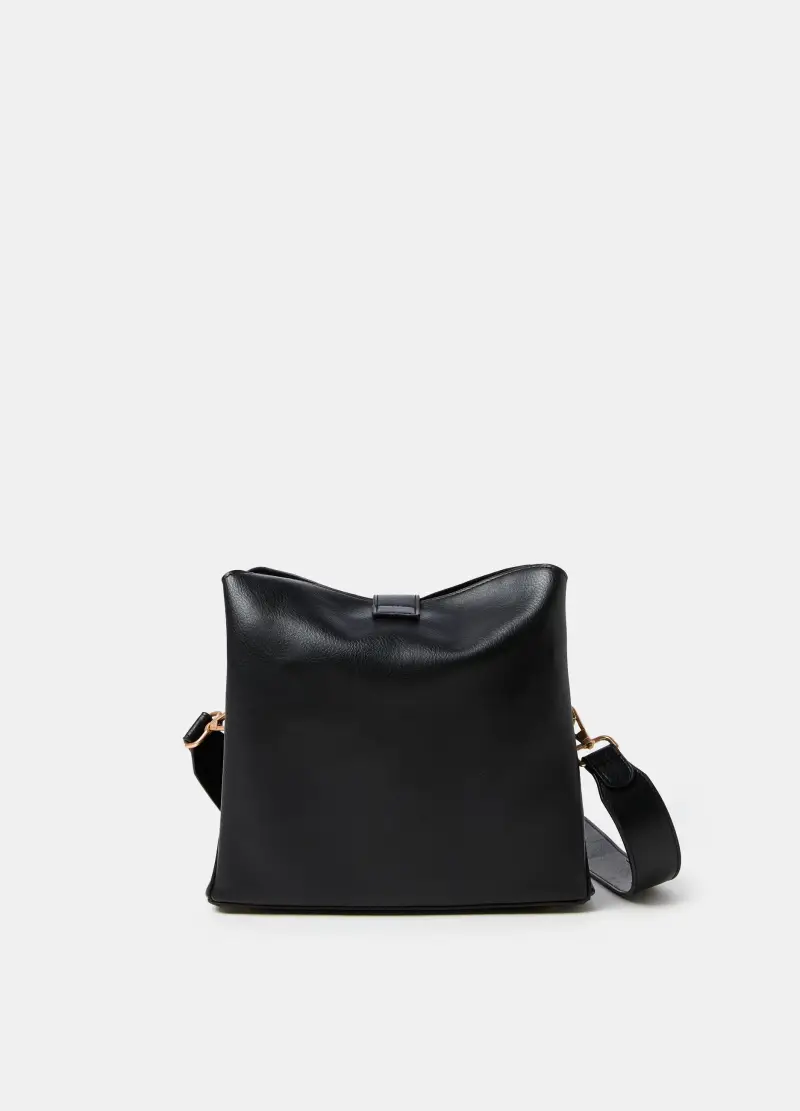 OVS, Borsa A Secchiello Con Tasche Esterne, Donna, Nero miniatura 2