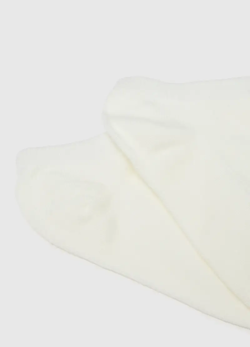 OVS, Calzini Corti Bianchi, Donna, Bianco miniatura 2