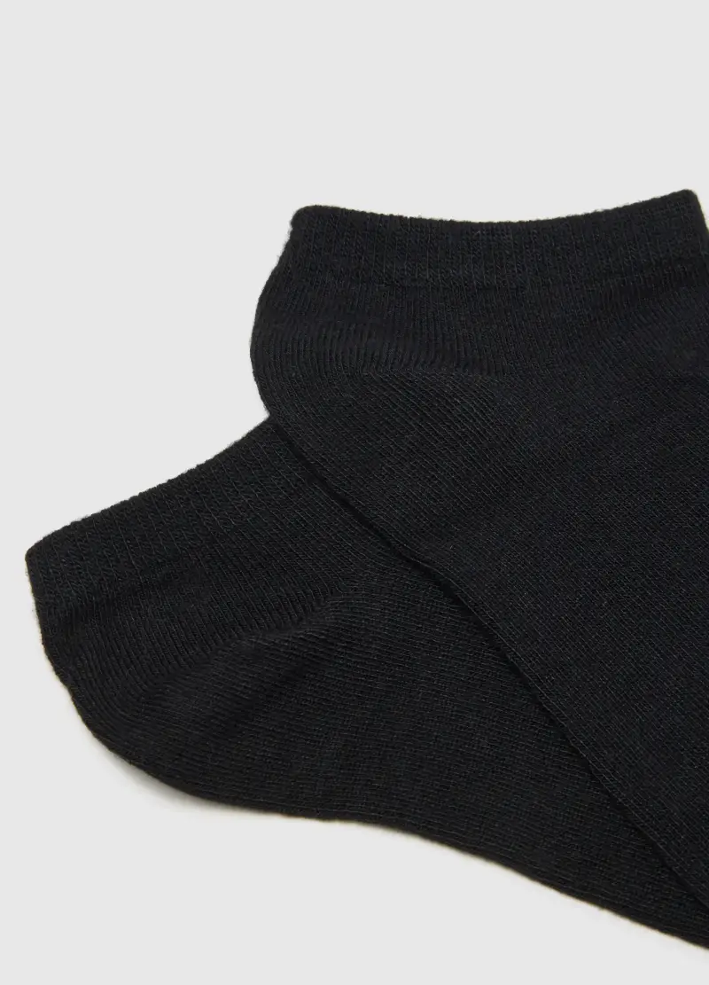 OVS, Calzini Corti Neri, Donna, Nero miniatura 2